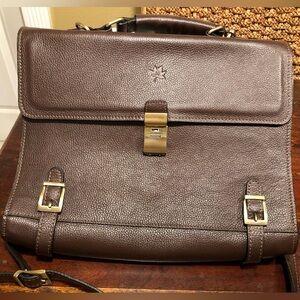 Novin Brown Leather Laptop/Briefcase Absolutely Beautiful Bag